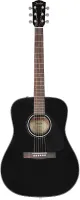 FENDER CN-60S NYLON, BLACK WN Классическая гитара, топ массив ели, цвет черный