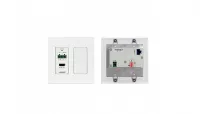 Приемник HDMI Kramer Electronics [WP-789R/US-D(W)], RS-232, ИК по витой паре HDBaseT; поддержка 4К60 4:2:0, PoE, исполнение в виде настенной панели, цвет белый, вариант США
