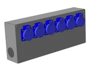 ИМЛАЙТ Блок разъемов проходной БРП-6(SCHUKO)