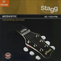 STAGG AC-1254-PH Струны для акустической гитары. Легкие (12-16-25-34-42-54), фосфористая бронза
