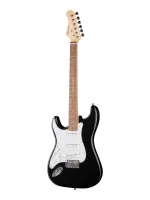 E200LF-BK Электрогитара леворукая, черная, Caraya