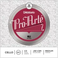 D`addario j59 1/2m  комплект струн для виолончели 1/2 pro arte, medium tension