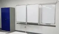Рельсовая система PolyGlide Slide Mono-2 (4,8 м., рельсовые доски 100х120 маркерные – 2 шт., настенные доски 100х120 маркерные – 2 шт., кронштейн № 18 (230х1400) – 4 шт., стяжка 1060 – 4 шт.)