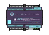 DINA-DR2. Контроллеры DINA предназначены для использования в масштабных профессиональных архитектурных инсталляциях со стационарным расположением органов управления. Количество DMX каналов: 1 024 (опциональное расширение до 1 536), RDM, карта памяти micro