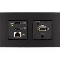 Crestron HDI-TX-301-C-2G-E-B-T, передатчик DM Lite и автоматический переключатель 3x1/ цвет черный