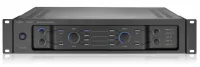 Biamp Apart PREZONE2 - 2-зонный трансляционный предусилитель. Вход - 4 линейных (RCA/клеммы 3-Pin), 2 для микрофонов (RCA), 2 для микрофонных консолей (клеммы 3-Pin), сигналы ГО (клеммы 5-Pin); выход - 2 стерео зоны (RCA/клеммы 3-Pin)