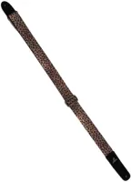 Guitar strap Magma MS02C - Polyester guitar strap with cheetah skin pattern and leather tips