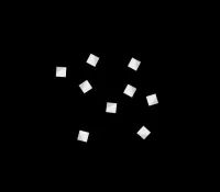 Конфетти бумажное 6х6мм белое