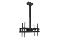 Потолочное крепление Wize Pro [CU65D60A] для 2 дисплеев 37”– 75”, расположенных спина к спине, Max VESA 600x400, наклон -8°/+12°, поворот 360°, общая высота 91-150 см, до 45 кг на один дисплей, черн.