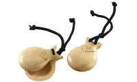 Castanets Talwar TP-ECW7P - White wood 67 mm diameter professional castanets