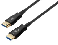 Кабель HDMI Wize [AOC-8K-HM-HM-70M] оптический, малодымный, 70 м, 8K/60HZ, 4:4:4, v.2.1,  ARC, 19M/19M, черный,  коробка