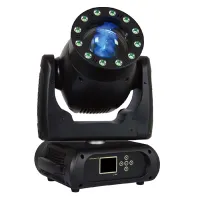 STAGE 4 BEAM 230B+12LED  Поворотная «голова». 252000lux/10m, 10150 Lum,  Osram Sirius HRI 230W<br>  DMX 21/23/24 кан., угол луча 1,3' , цвета: 14+открытый, 8 гобо + открытый, эффект Gobo-Shake, непрерывная смена гобо, двунаправленный эффект радуги, мотори
