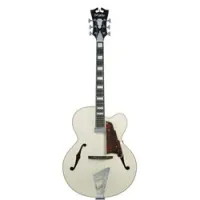 D'Angelico Premier EXL-1 CH  полуакустическая электрогитара c чехлом, мини-хамбакер, цвет белый