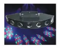 SPG135 LED 7 EYES LIGHT Cветовой LED эффект множества вращающихся лучей. Источник света: 224 х 5мм RGBW светодиодов, управление: DMX512, звуковая активация, автоматический режим