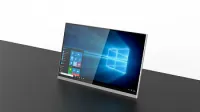 Уценка Сверхтонкий моторизованный выдвижной монитор Genius Slim Wize Pro [WR-15GS Touch] диагональ 15.6", фиксированный наклон 15°, лифтовая часть полностью скрыта под столешницей, отсутствие видимой панели