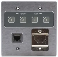 Zip4 / 4-зонный пейджинговый интерфейс Dante / AES67, PoE, размер двойной gang / ATTERO TECH