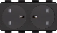 Crestron FT2A-PWR-UK-2, модуль розетки переменного тока для серии FT2, двойной, британский тип G