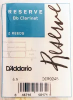 DCR0245 Reserve Трости для кларнета Bb, размер 4.5, 2шт., Rico