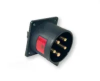 PCE Вилка встраиваемая 32А/400V/3P+N+E/IP44, черная 625-6x
