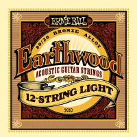 Ernie Ball 2010 струны для 12стр. акуст.гитары Earthwood 80/20 Bronze 12 Light  (9-9.12-12.20w-9.26-12.36-20p.46-26)