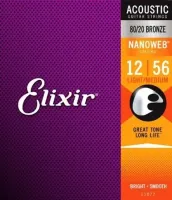 Elixir 11077 Nanoweb Light-Medium - Струны для акустических гитар