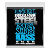 Ernie Ball 2845 струны для бас-гитары Stainless Steel Bass Extra Slinky (40-60-70-95)