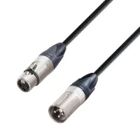 Adam hall k5mmf2000 - кабель микрофонный neutrik xlr (f) - xlr (m), 2 x 0.22 мм2, 20 м, черный