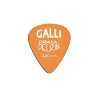 GALLI STRINGS D51O - медиатор, delrin 351, 0.60, цвет оранжевый
