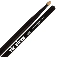 VIC FIRTH AMERICAN CLASSIC® WOOD TIP 5BB барабанные палочки черного цвета, тип 5B с деревянным наконечником, орех, длина 16', ди
