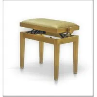 Hidrau bg27 oak gloss (tc6)  банкетка, полированный дуб, сидение бежевый бархат