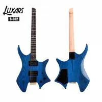 S-G62-BLS Электрогитара безголовая, синяя, Luxars