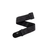 Planet waves 50tb02  гитарный ремень, 50 мм, нейлон, "lightning black tubular", кожаные наконечники