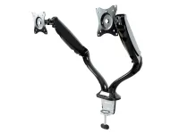 ErgoFount BMMC-02CG- Настольное шарнирное крепление для 2 мониторов диагональю 13–27'' с газопружинными амортизаторами, макс. нагрузка 12 кг, черное