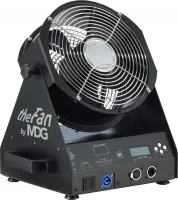 MDG theFAN Вентилятор с управлением DMX512/RDM. Регулируемая скорость вращения, максимальный поток: 24 м3/мин. Диаметр вентилятора: 26,4 см. Регулируемый угол наклона, диапазон 270º. Возможность монтажа в подвесе. Потребляемая мощность: 100 Вт.