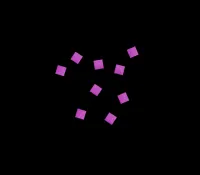 Конфетти бумажное 6х6мм розовое