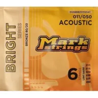 Markbass bright series dv6brbz01150ac  струны для акустической гитары, 11-50, бронза 80/20