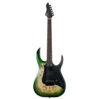 Mooer gtrs m810 green burst  электрогитара со встроенным процессором, hh, цвет зеленый берст