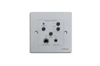 Настенная панель управления BIAMP [ACPL] (APART) активными АС SDQ5PIR: вкл./выкл., управление громкостью, оснащен микрофонным вх. (разъем jack 6.3мм), CAT5, монтируется в стены (монтажные боксы E-MODIN и N-MODIN). 85 х 85 х 28 мм. Цвет: серый.