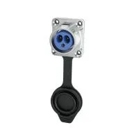 Seetronic SAC3MPG-40 Разъем панельный типа powercon(out), 3-х контактный, IP65, 4 отверстия для крепления. Совместим с SAC3FG