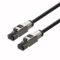 ROXTONE PC6PEE4/10 Кабель CAT6a S/FTP с разьемами типа RJ45 , кабель: HFC6AP75 (4x2x0,14мм2, 100% Экранирование, Диаметр: 7,5мм.), Разъемы: 2xRJ45C6A-MH, 10м.