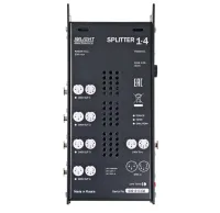 ИМЛАЙТ SPLITTER 1-4-PwC-5pin Блок усиления сигнала DMX-512-A, 1 вход, 4 выхода с гальванической развязкой, индикация по входу и выходу, встроенный терминатор, настенный крепеж, питание от сети 100-240В 50/60Гц, разъемы XLR 5-pin, сетевые разъемы PowerCon,