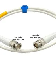 12G SDI BNC-BNC (mob) (white) 2 метра мобильный/сценический кабель (белый) GS-PRO