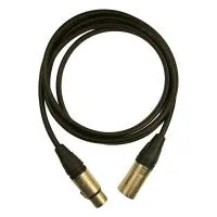 XLR3F-XLR3M (black) 2,5 метра балансный микрофонный кабель (черный) GS-PRO