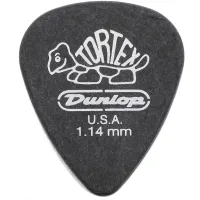 Dunlop 488R1.14 - медиаторы Tortex Pitch Black, толщина 1.14мм