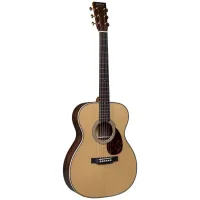 Martin OM-28E LRB  электроакустическая гитара с кейсом, Folk, LR Baggs, цвет натуральный
