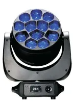 SILVER STAR SS656XCE PLUTO 4000XE MKII Поворотная BEAM/WASH "голова", освещенность 31000Lx / 4м при раскрытии луча 4.5 град., сила света 500000 Кд, 12*40W RGBW LED чипов,  Zoom 4.5'-36', строб, эл. диммер 0-100%, 5 персонализаций (12/13/20/37/57 DMX канал