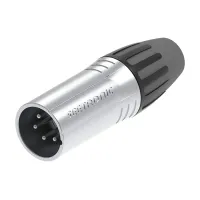 Seetronic  Разъем cannon кабельный 1шт., папа 4-х контактный, цвет: серебро,