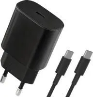 Адаптер сетевой DEFENDER UPA-125 25W,USB C,кабель Type-C,черный