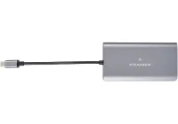 Kramer KDOCK-3- Переходник с USB тип C на HDMI, DisplayPort, Ethernet, разъемы для карт SD, 2хUSB 3.0 и USB тип C