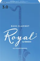 REB1030 Rico Royal Трости для кларнета бас, размер 3.0, 10шт, Rico